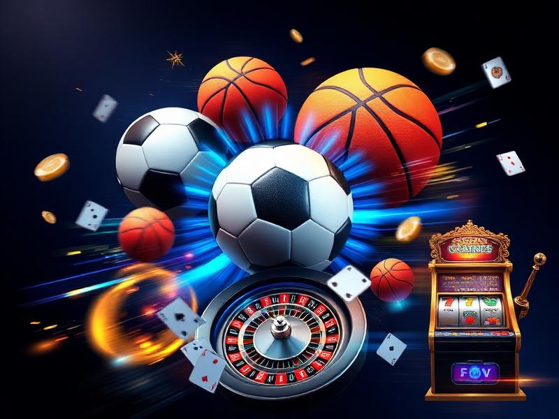 Collage of sports and casino games